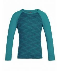 Icebreaker Kids 200 Oasis Long Sleeve Crewe Curve Merino Baselayer