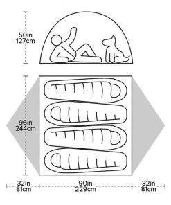 Big Agnes Blacktail 4 Person Tent CAMP
