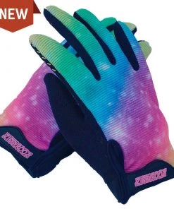 ZippyRooz Rainbow Full Finger Kids Biking Gloves