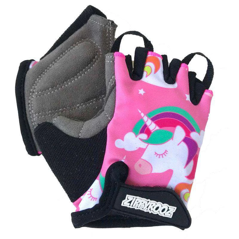 BIKE Zippyrooz Unicorns Half Finger Kids Biking Gloves 4 BIKE Zippyrooz Unicorns Half Finger Kids Biking Gloves