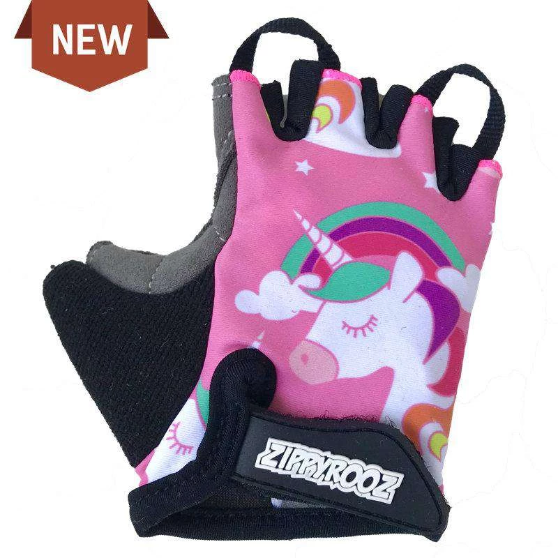 BIKE Zippyrooz Unicorns Half Finger Kids Biking Gloves 3 BIKE Zippyrooz Unicorns Half Finger Kids Biking Gloves