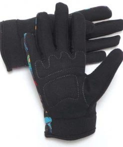 ZippyRooz Aliens Full Finger Kids Biking Gloves