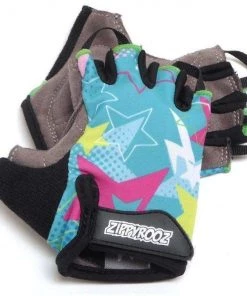 ZippyRooz Stars Half Finger Kids Biking Gloves