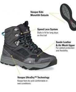 Footwear Vasque Kids Breeze AT UltraDry Hiking Boots 11 Footwear Vasque Kids Breeze AT UltraDry Hiking Boots