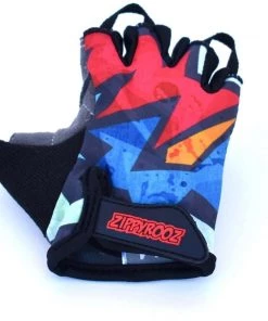 Zippyrooz Kapow Half Finger Kids Biking Gloves BIKE