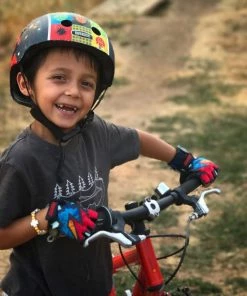 Zippyrooz Kapow Half Finger Kids Biking Gloves BIKE