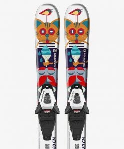 Salomon T1 Junior XS + C5 GW Ski Set Snow