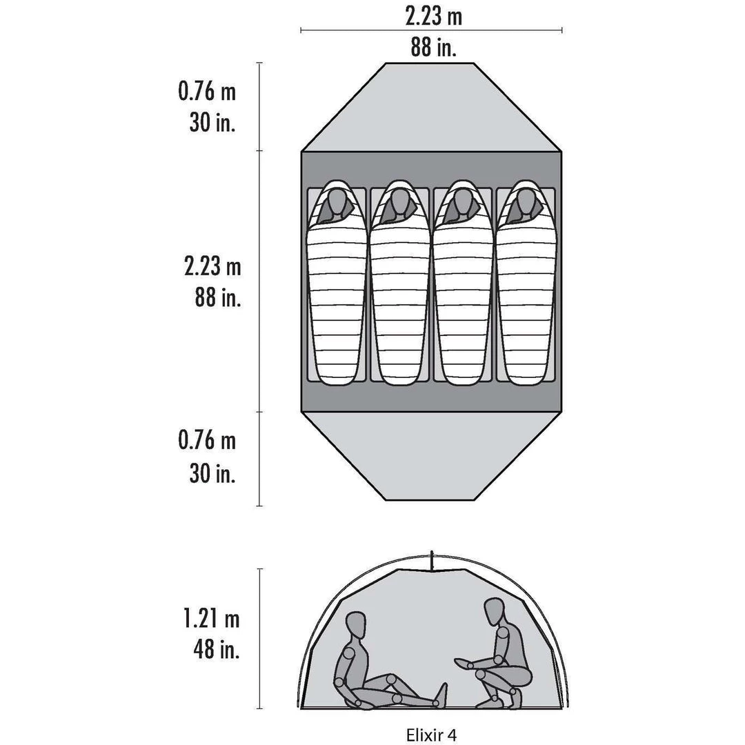 MSR Elixir 4-person V2 Backpacking Tent 7 MSR Elixir 4-person V2 Backpacking Tent