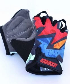Zippyrooz Kapow Half Finger Kids Biking Gloves BIKE